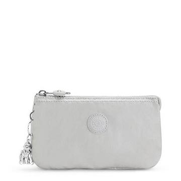 Plecaki Kipling Creativity Large Metallic Pouch Beżowe | PL 1132PJ